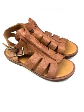 Kork Ease Baltea Leather Sandals Brown Size 10